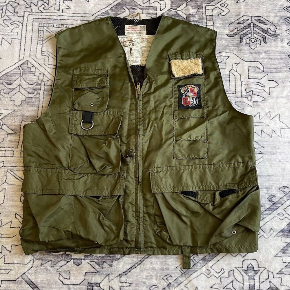 Vintage Stearns Anglers Vest Large Made in USA Fishing Life Jacket